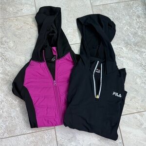 Set of 2 Women’s Fila Hoodies Sizes Small and XS